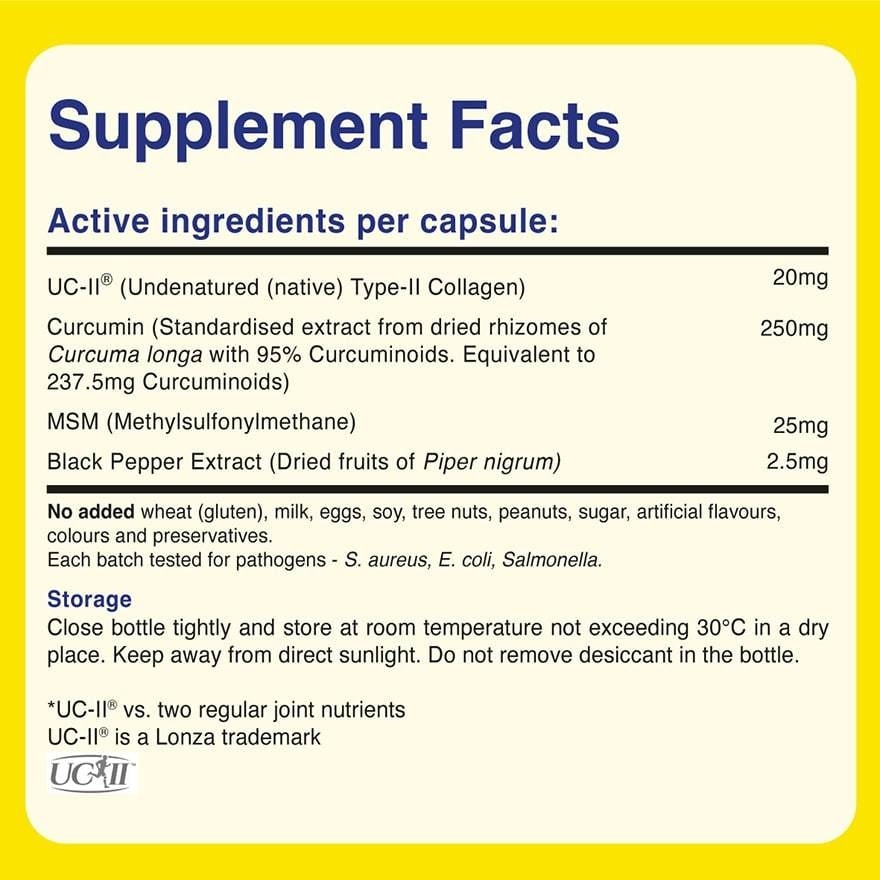 Joint-RX UC-II Formula Capsule (Reduces Joint Discomfort, Improves Cartilage Health & Mobility + With Curcumin) 30s