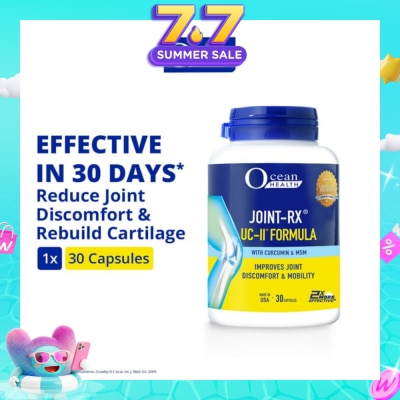 OCEAN HEALTH - Joint-RX UC-II Formula Capsule (Reduces Joint Discomfort, Improves Cartilage Health & Mobility + With Curcumin) 30s