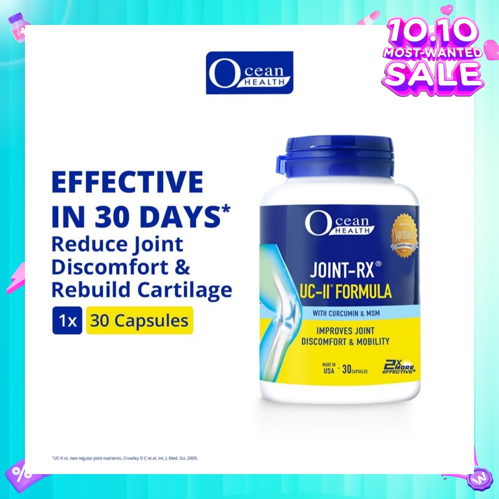 Joint-RX UC-II Formula Capsule (Reduces Joint Discomfort, Improves Cartilage Health & Mobility + With Curcumin) 30s