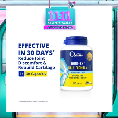 OCEAN HEALTH Joint RX UC II Formula Capsule (Reduces Joint Discomfort, Improves Cartilage Health & Mobility + With Curcumin) 30s image
