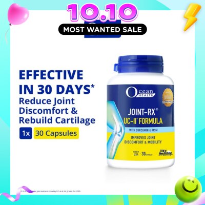 OCEAN HEALTH Joint RX UC II Formula Capsule (Reduces Joint Discomfort, Improves Cartilage Health & Mobility + With Curcumin) 30s image