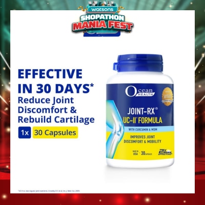 OCEAN HEALTH - Joint-RX UC-II Formula Capsule (Reduces Joint Discomfort, Improves Cartilage Health & Mobility + With Curcumin) 30s