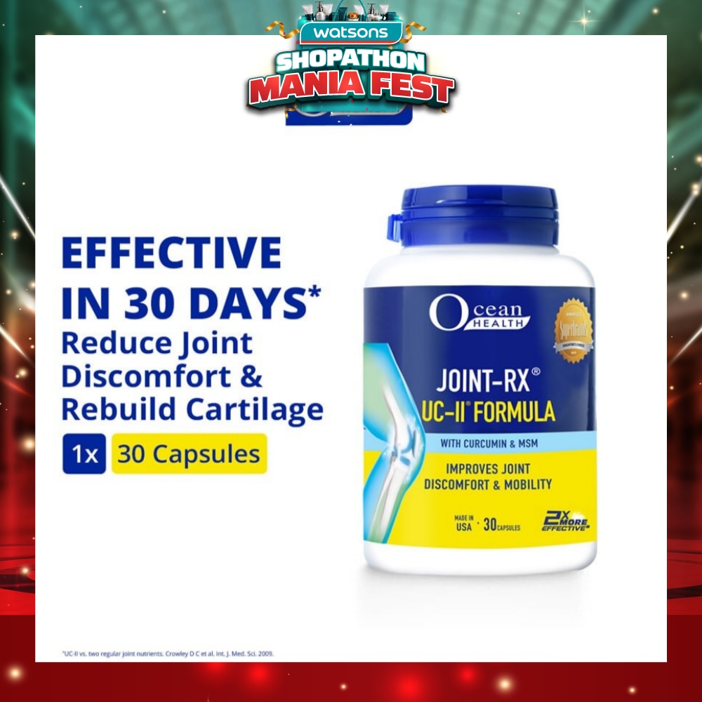 Joint-RX UC-II Formula Capsule (Reduces Joint Discomfort, Improves Cartilage Health & Mobility + With Curcumin) 30s