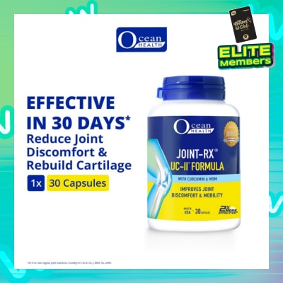 OCEAN HEALTH Joint-RX UC-II Formula Capsule (Reduces Joint Discomfort, Improves Cartilage Health & Mobility + With Curcumin) 30s