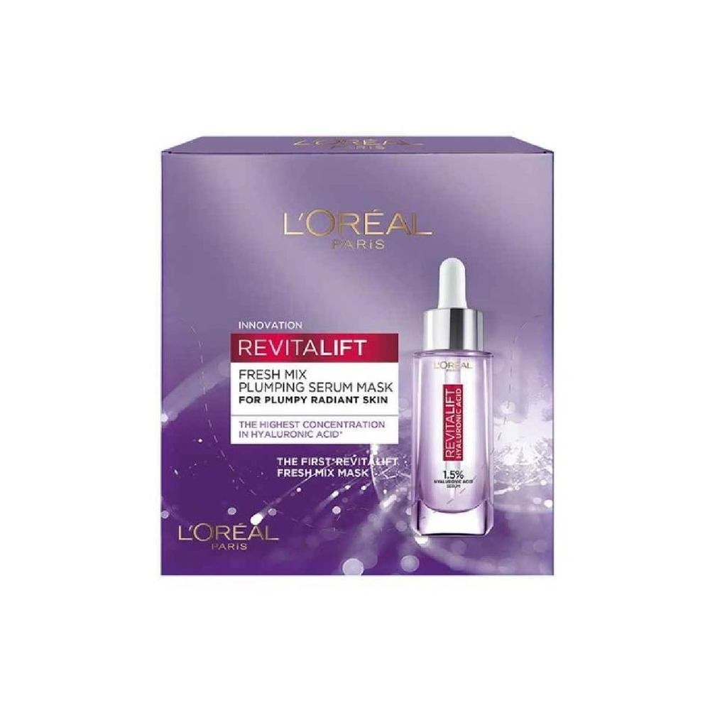 L'oreal Paris Revitalift Hyaluronic Acid Plumping Fresh Mix Serum Mask Sheets 5s