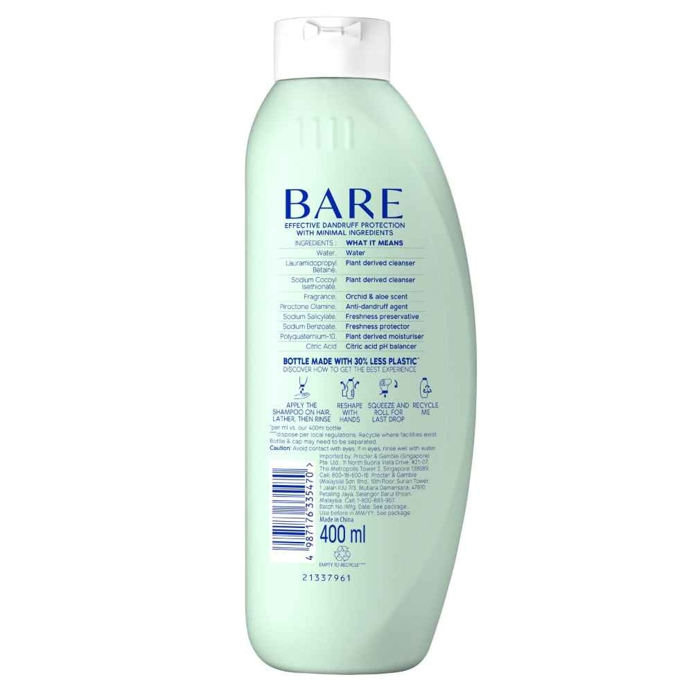 BARE Soothing Hydration Anti-Dandruff Shampoo 400ml