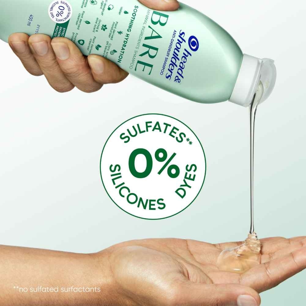 BARE Soothing Hydration Anti-Dandruff Shampoo 400ml