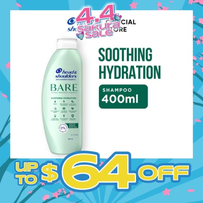 HEAD & SHOULDERS - BARE Soothing Hydration Anti-Dandruff Shampoo 400ml