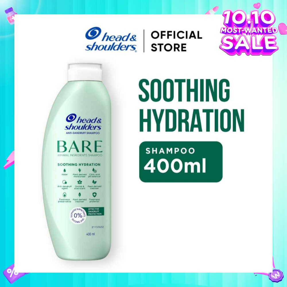 BARE Soothing Hydration Anti-Dandruff Shampoo 400ml