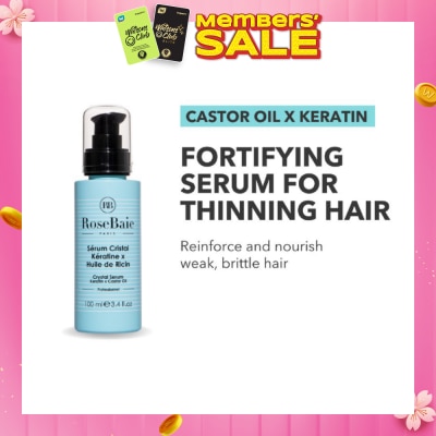 ROSEBAIE Castor Oil X Keratin Crystal Hair Serum For Thinning Hair 100ml