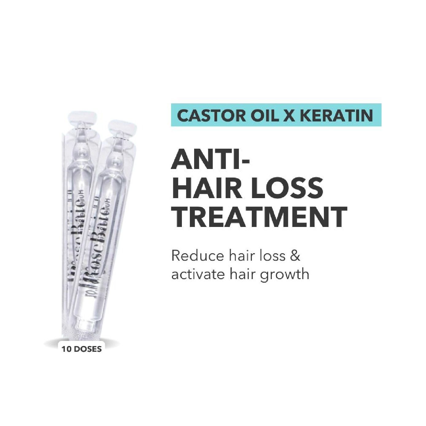 Castor Oil X Keratin Hair Loss Prevention Treatment 10s