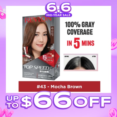 REVLON - Top Speed Haircolor #43 Mocha Brown 140ml