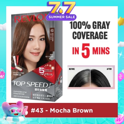 REVLON - Top Speed Haircolor #43 Mocha Brown 140ml