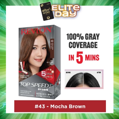 REVLON - Top Speed Haircolor #43 Mocha Brown 140ml