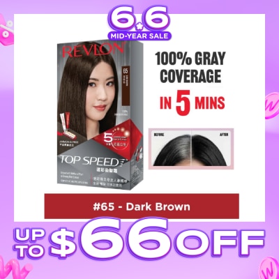 REVLON - Top Speed Haircolor #65 Dark Brown 140ml