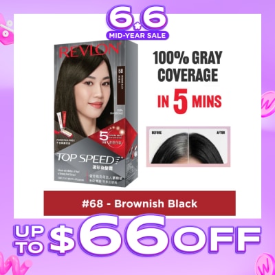REVLON - Top Speed Haircolor #68 Brownish Black 140ml