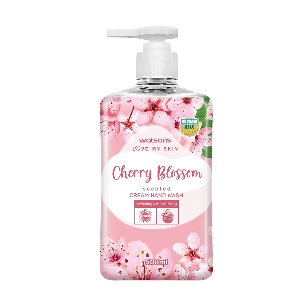 Cherry Blossom Scented Cream Hand Wash 500mlx12s (Carton)