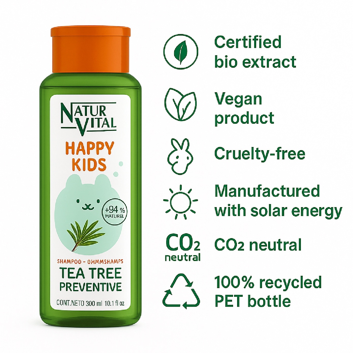 Happy Kids Tea Tree Shampoo 300ml