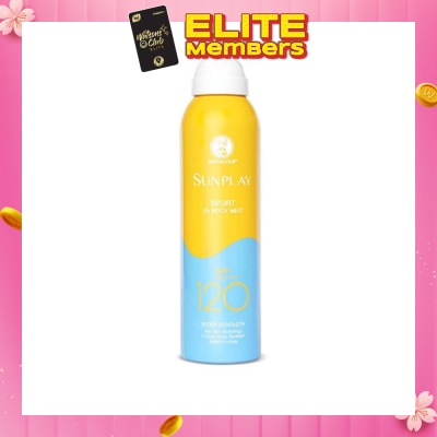 SUNPLAY Sports UV Body Mist SPF 120 (Superior UV Protection, Specially designed for long hours of water & outdoor activities, Solarex-3 Technology) 165ml