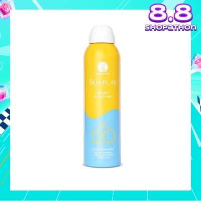 SUNPLAY Sports UV Body Mist SPF 120 (Superior UV Protection, Specially designed for long hours of water & outdoor activities, Solarex-3 Technology) 165ml