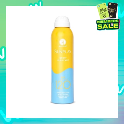 SUNPLAY Sports UV Body Mist SPF 120 (Superior UV Protection, Specially designed for long hours of water & outdoor activities, Solarex-3 Technology) 165ml