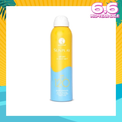 SUNPLAY Sports UV Body Mist SPF 120 (Superior UV Protection, Specially designed for long hours of water & outdoor activities, Solarex-3 Technology) 165ml
