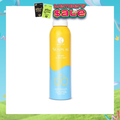 SUNPLAY - Sports UV Body Mist SPF 120 (Superior UV Protection, Specially designed for long hours of water & outdoor activities, Solarex-3 Technology) 165ml