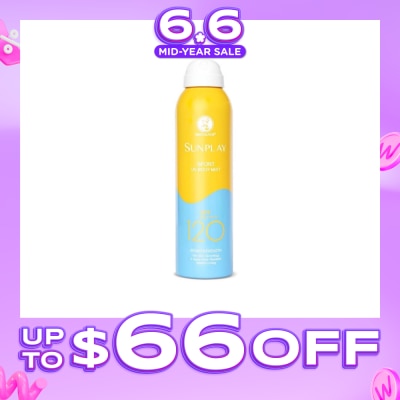 SUNPLAY - Sports UV Body Mist SPF 120 (Superior UV Protection, Specially designed for long hours of water & outdoor activities, Solarex-3 Technology) 165ml