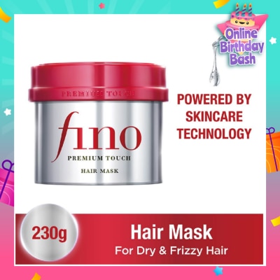 FINO Premium Touch Hair Mask Rinse-off Treatment (Repair + Nourish Dry & Damaged Hair) 230g