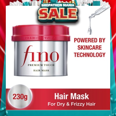 FINO - Premium Touch Hair Mask Rinse-off Treatment (Repair + Nourish Dry & Damaged Hair) 230g