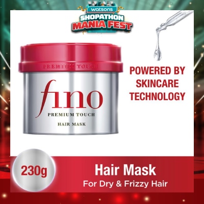 FINO - Premium Touch Hair Mask Rinse-off Treatment (Repair + Nourish Dry & Damaged Hair) 230g