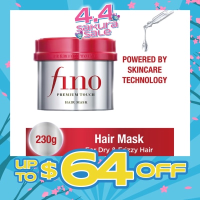 FINO - Premium Touch Hair Mask Rinse-off Treatment (Repair + Nourish Dry & Damaged Hair) 230g