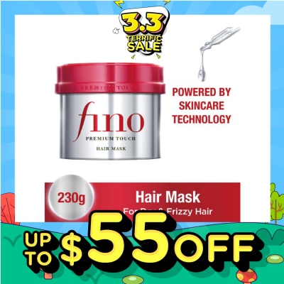 FINO [CNY] Premium Touch Hair Mask Rinse-off Treatment (Repair + Nourish Dry & Damaged Hair) 230g