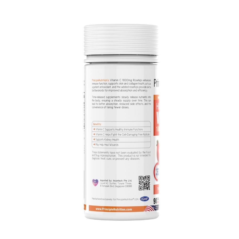 Vitamin C 1000mg + Rosehips Time Release 90s