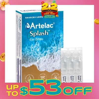 ARTELAC Eyedrop Single Dose Fast & Natural Hydration Gentle for Contact Lens Wearer 0.5ml x 30s