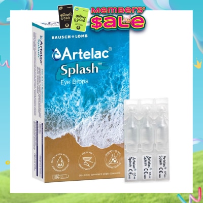 ARTELAC - Eyedrop Single Dose Fast & Natural Hydration Gentle for Contact Lens Wearer 0.5ml x 30s