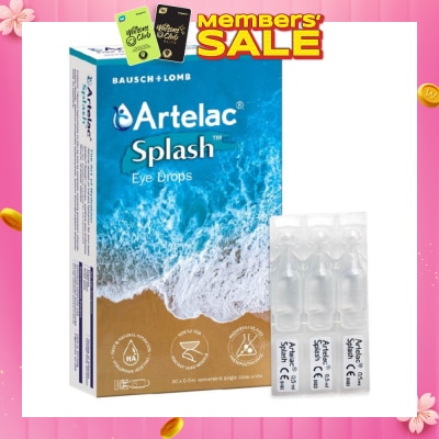 ARTELAC Eyedrop Single Dose Fast & Natural Hydration Gentle for Contact Lens Wearer 0.5ml x 30s