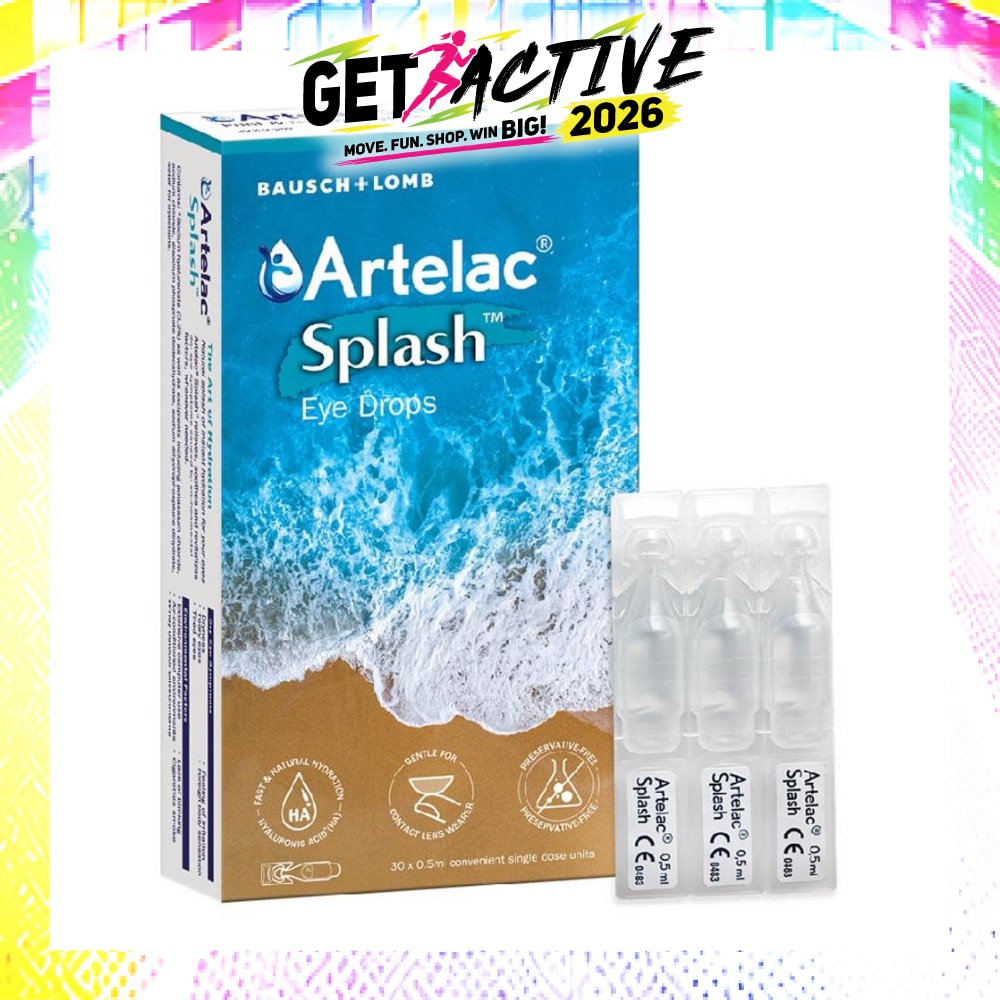Eyedrop Single Dose Fast & Natural Hydration Gentle for Contact Lens Wearer 0.5ml x 30s image