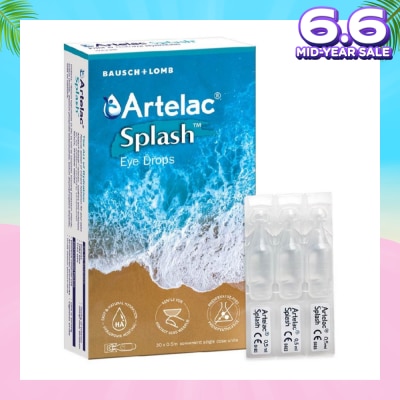 ARTELAC Eyedrop Single Dose Fast & Natural Hydration Gentle for Contact Lens Wearer 0.5ml x 30s