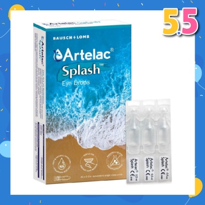ARTELAC Eyedrop Single Dose Fast & Natural Hydration Gentle for Contact Lens Wearer 0.5ml x 30s