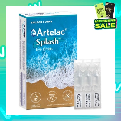 ARTELAC Eyedrop Single Dose Fast & Natural Hydration Gentle for Contact Lens Wearer 0.5ml x 30s