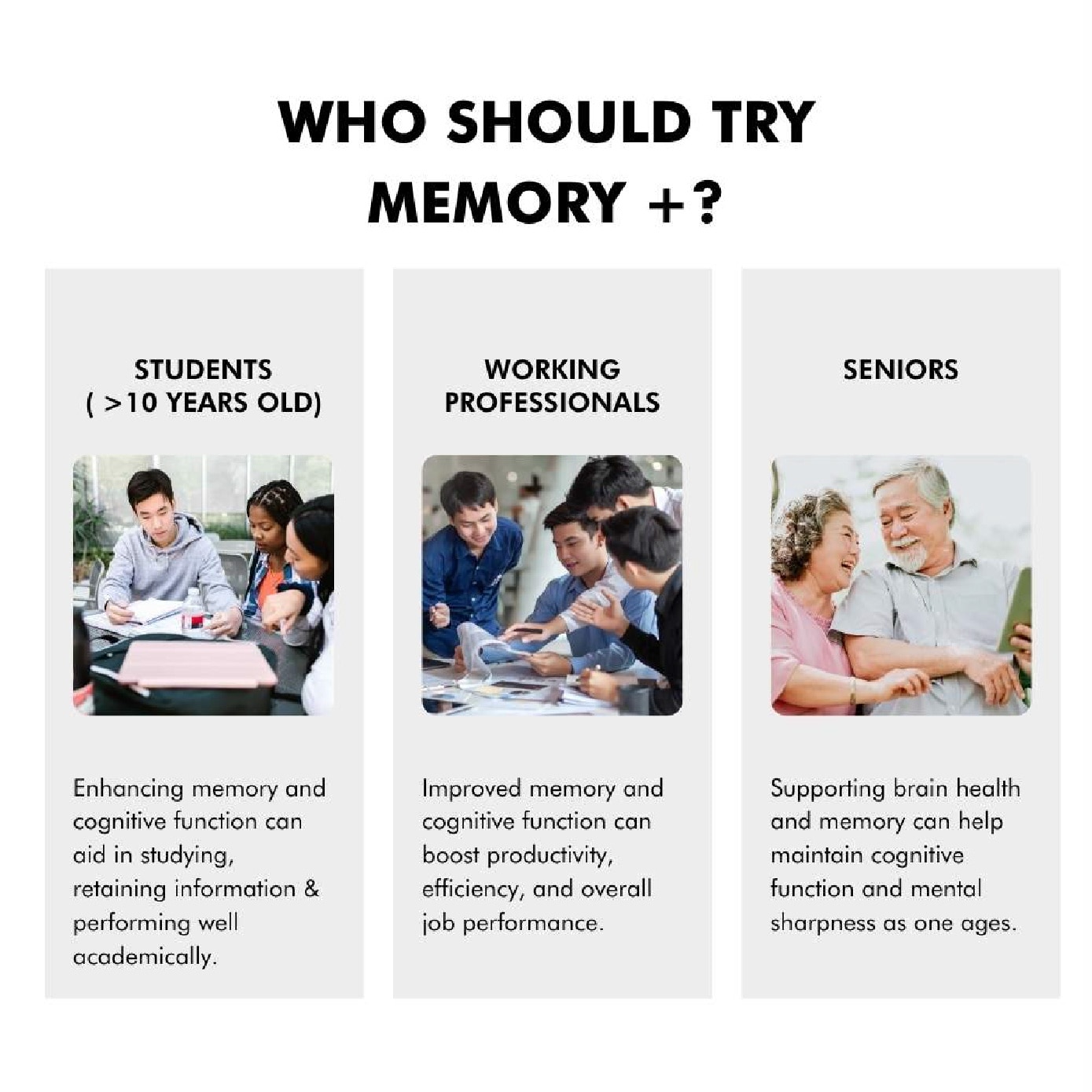 Memory+ Tablet (Boosts Brain Health & Memory) 60s image