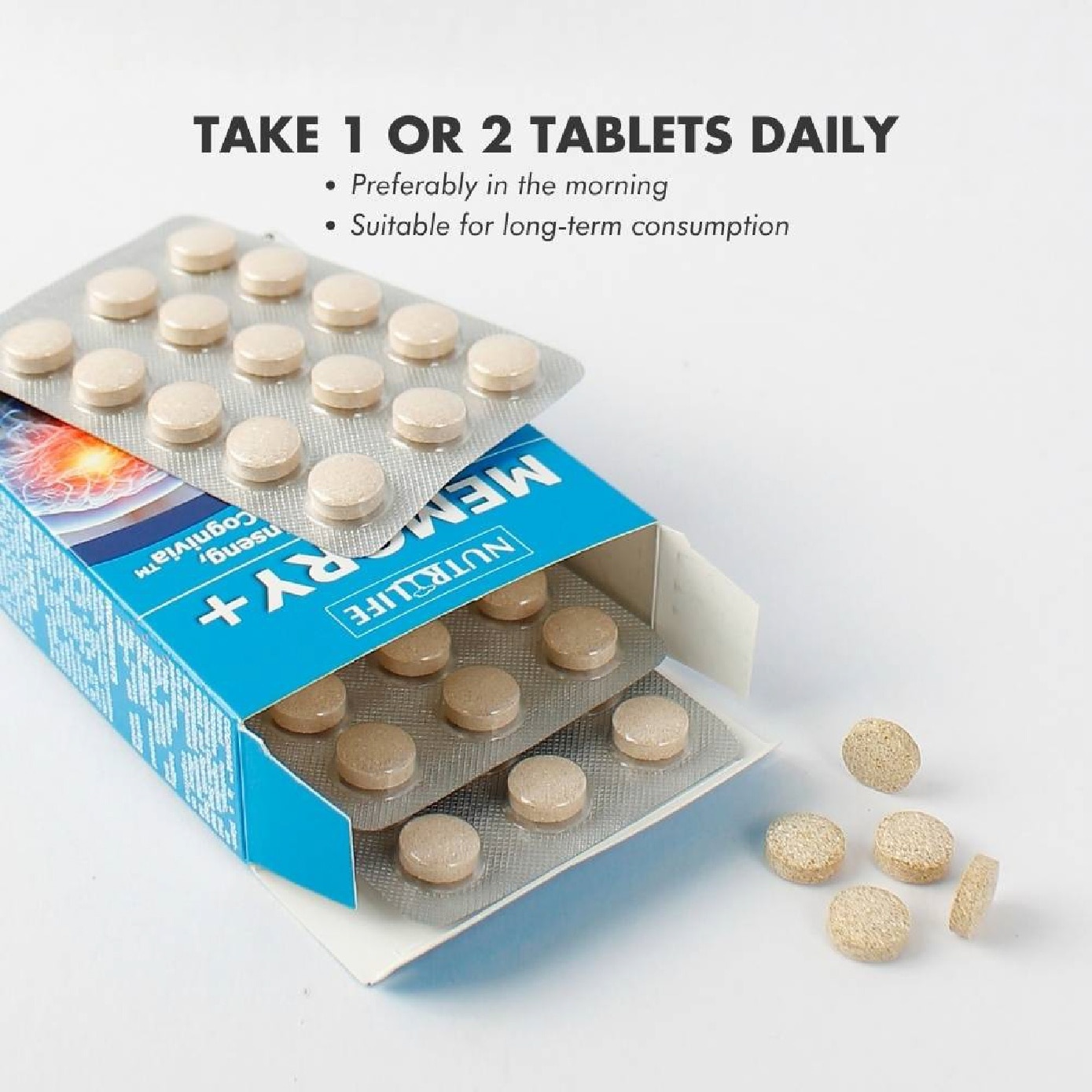 Memory+ Tablet (Boosts Brain Health & Memory) 60s image