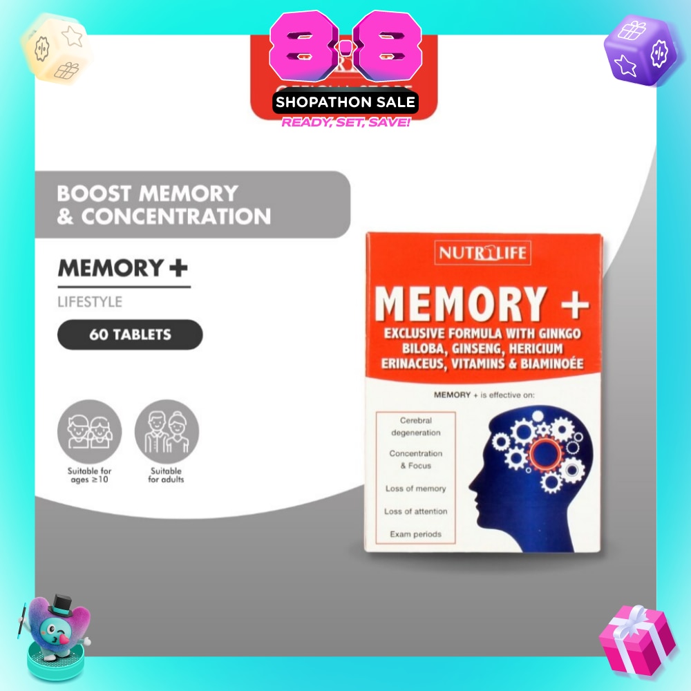 Memory + Tablet (Effective for Cerebral Degeneration Helps Focus & Concentration) 60s