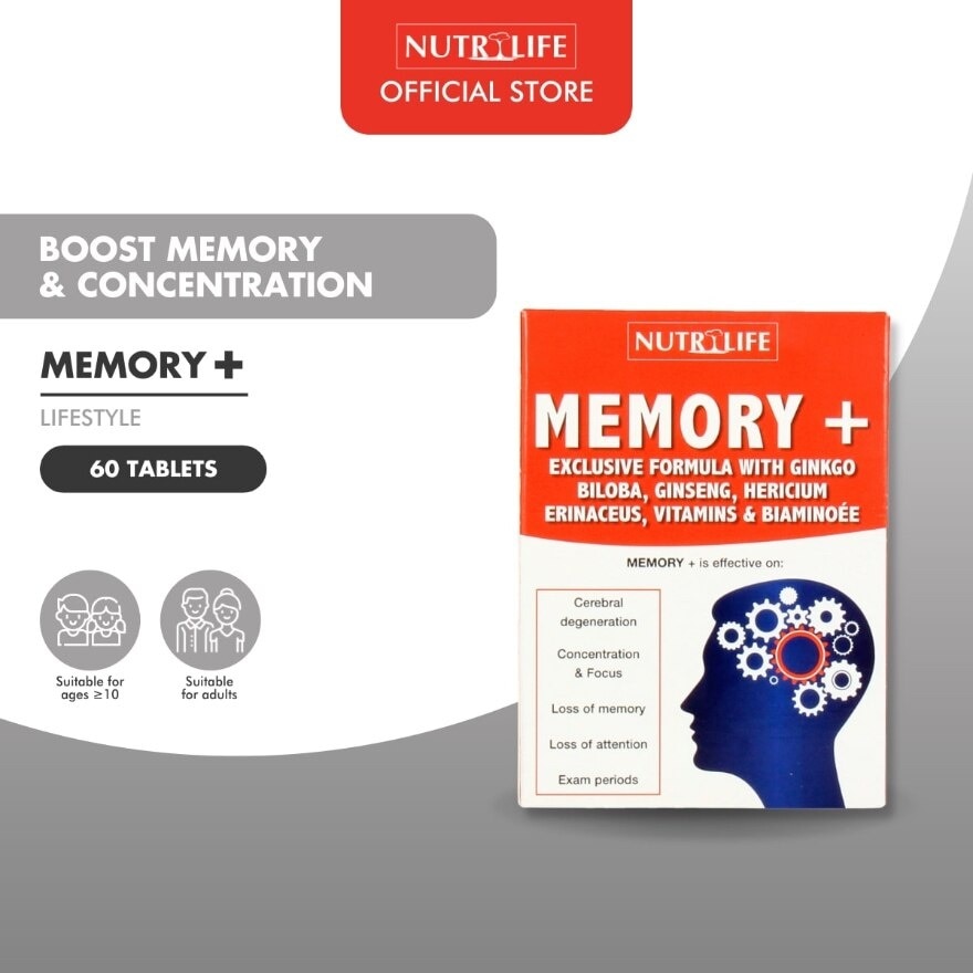 Memory + Tablet (Effective for Cerebral Degeneration Helps Focus & Concentration) 60s