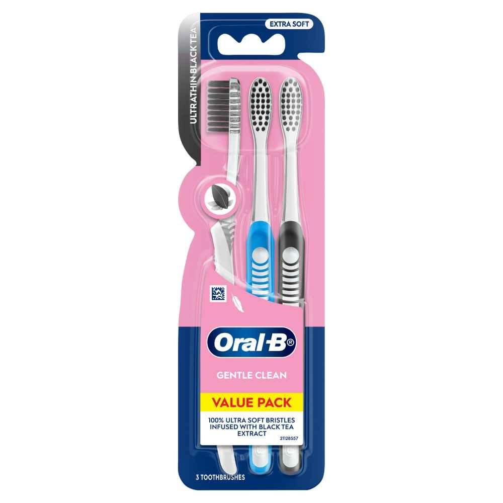 Ultrathin Black Tea Extra Soft Toothbrush 3s