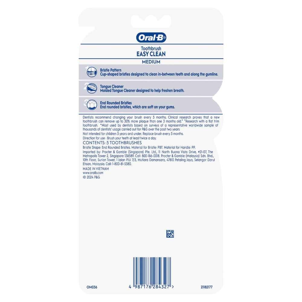 Complete Easy Clean Medium Toothbrush 5s