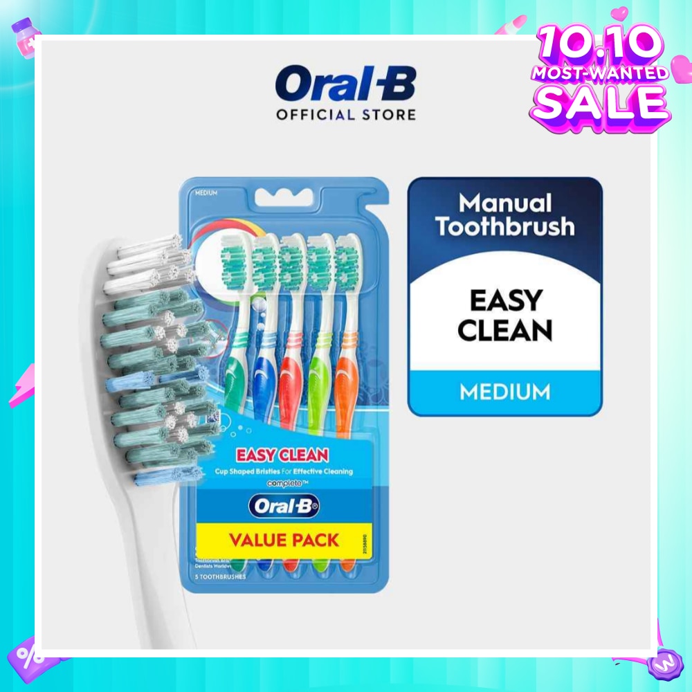 Complete Easy Clean Medium Toothbrush 5s