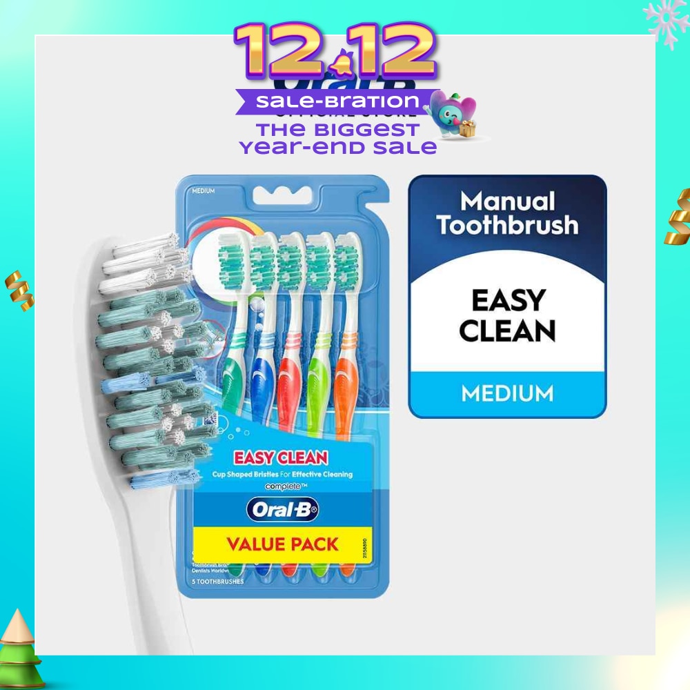 Complete Easy Clean Medium Toothbrush 5s