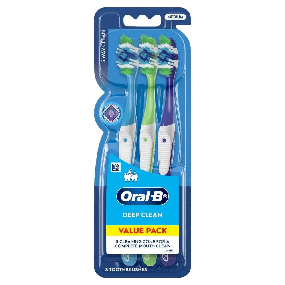 Complete 5 Way Clean Medium Toothbrush 3s